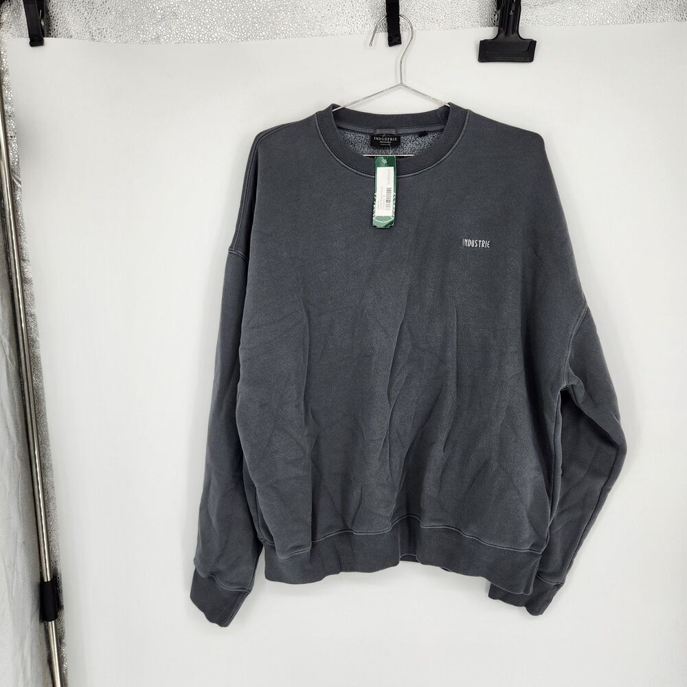 Industrie Australia Men's Dark Grey Medium Del Sur Washed Sweater NWOT